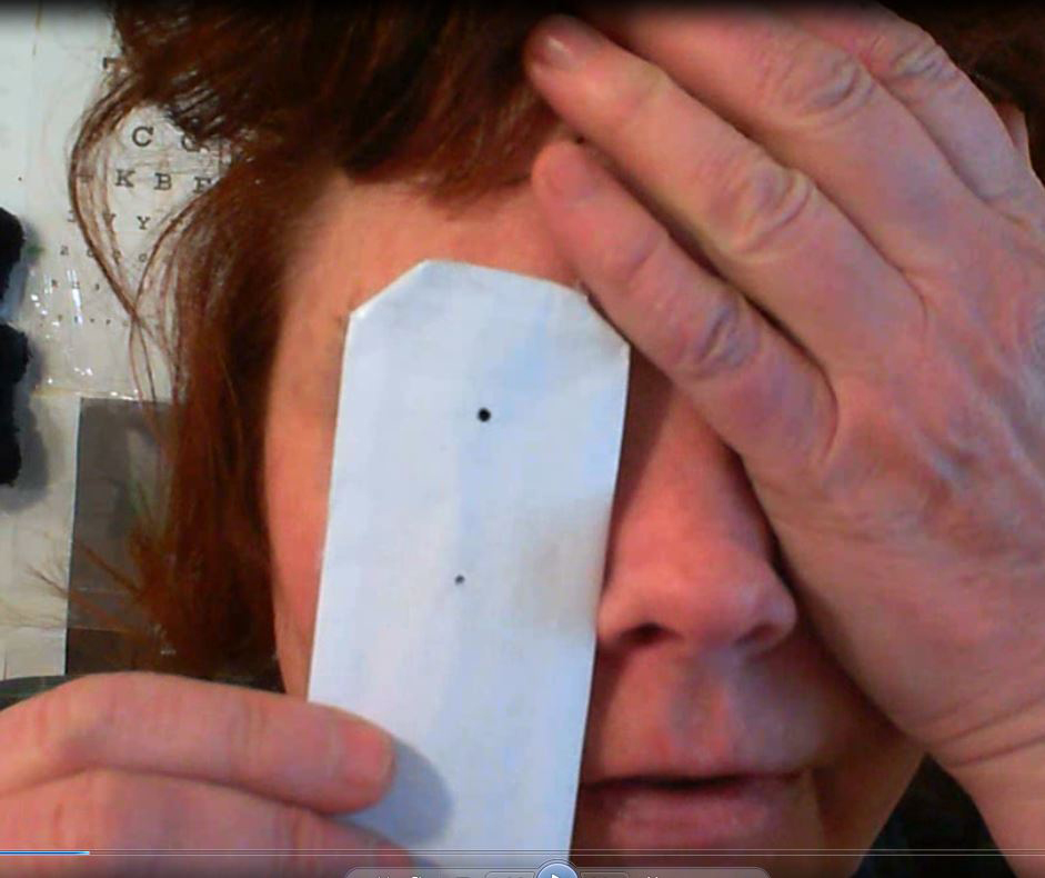 Pinhole Paper; Use One Hole, One Eye
