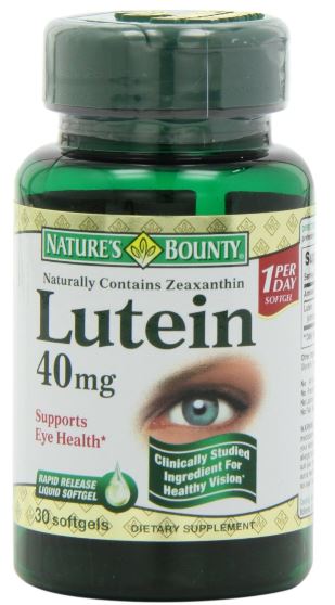 Lutein for Healthy Eyes, Lens...