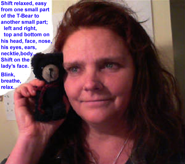 Website, book Author Mary I. Oliver (Pen Name-Clark Night) teaching Natural Eyesight Improvement with T-Bear! For kids and Adults.