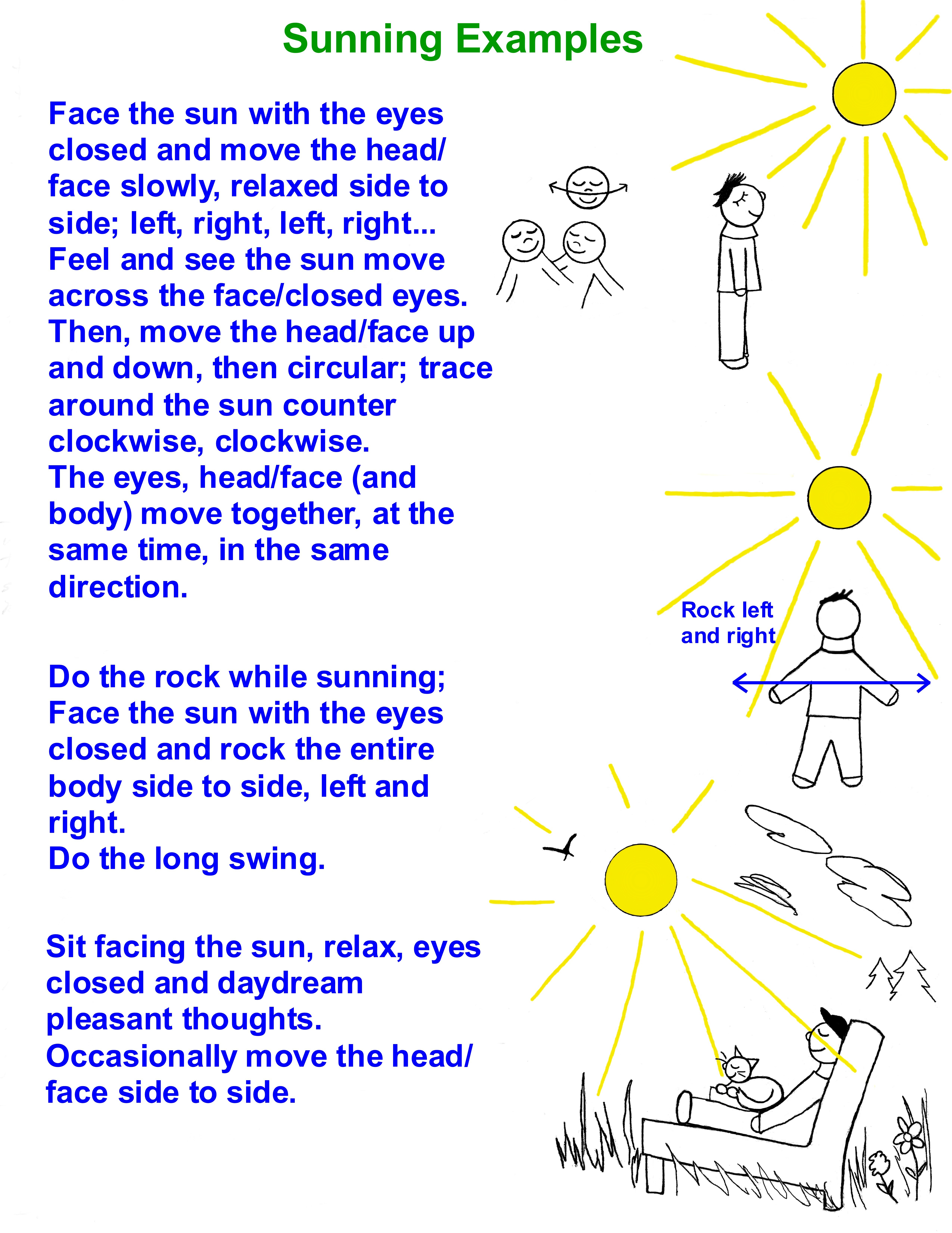 Sunning Examples