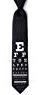 Eye Chart Microfiber Tie