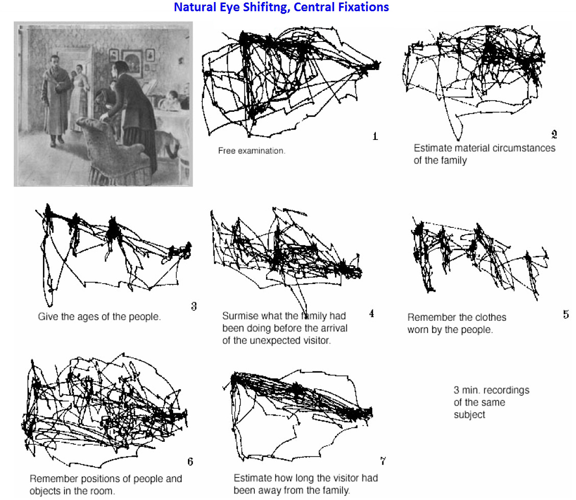 Eye Shifting - Picture From Yarbus Book - Eye Movements and Vision