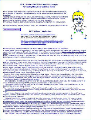 EFT, Acupressure, Color Visualization for Natural Eyesight Improvement